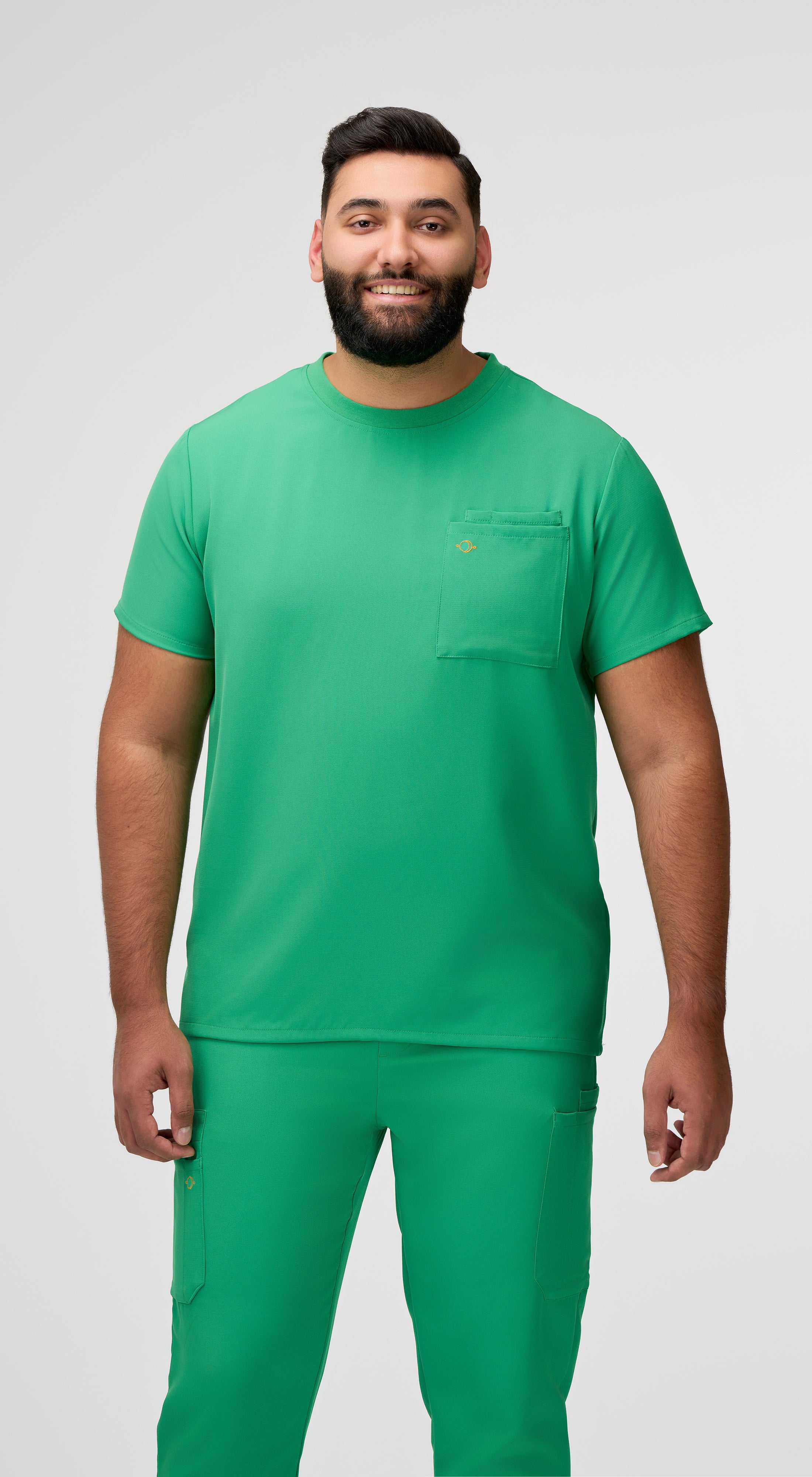Orion 1-Pocket Crewneck Scrub Top