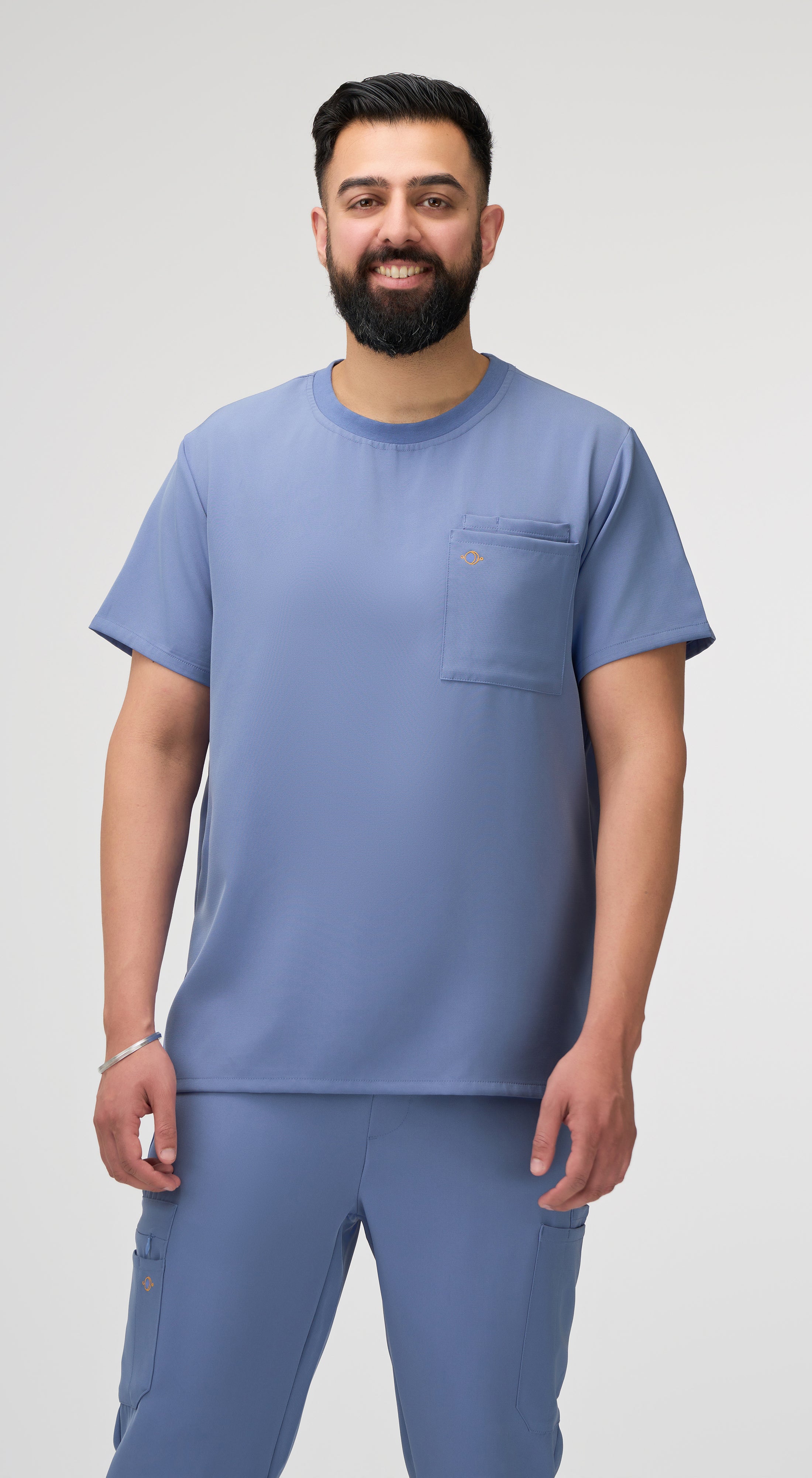 Orion 1-Pocket Crewneck Scrub Top