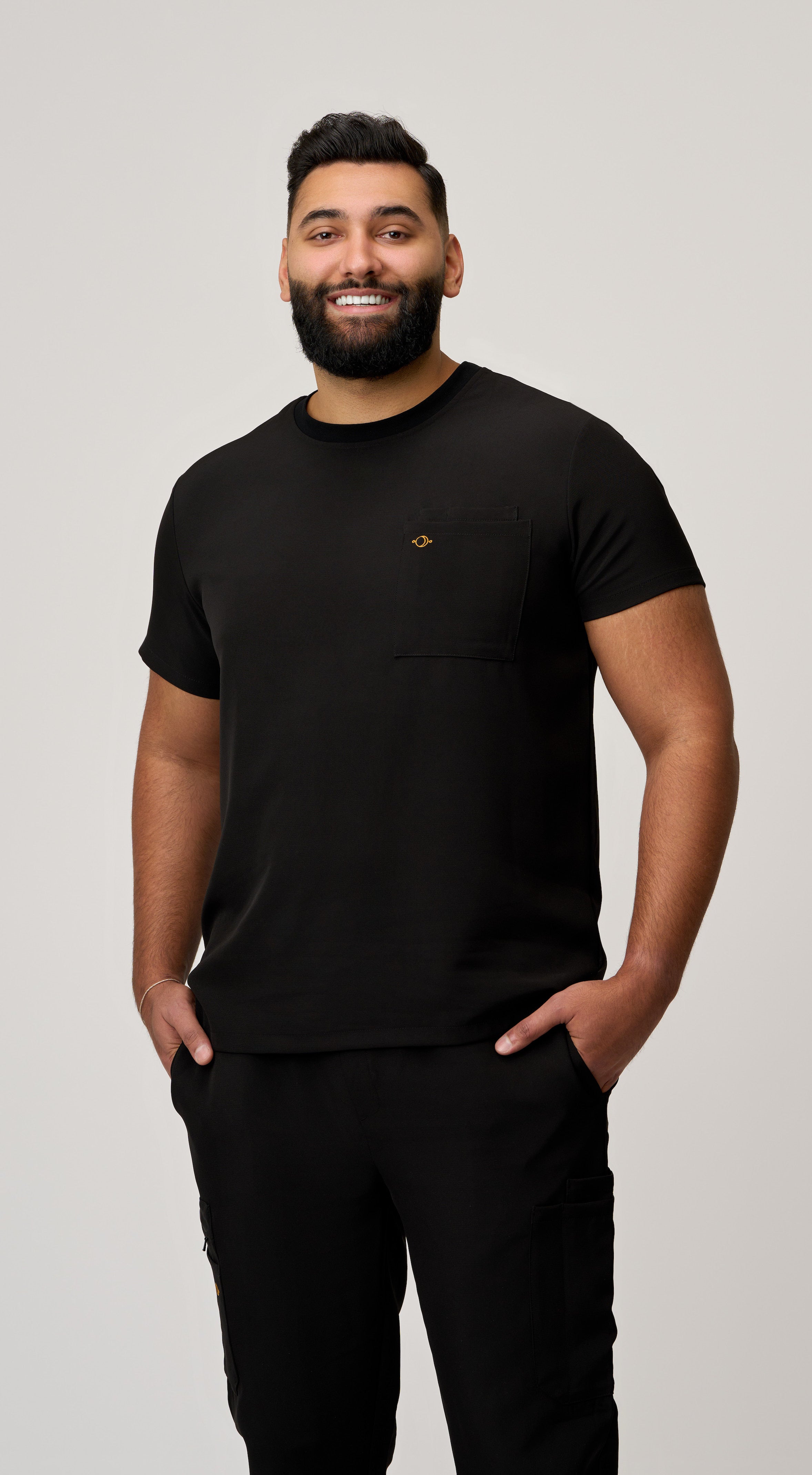 Orion 1-Pocket Crewneck Scrub Top