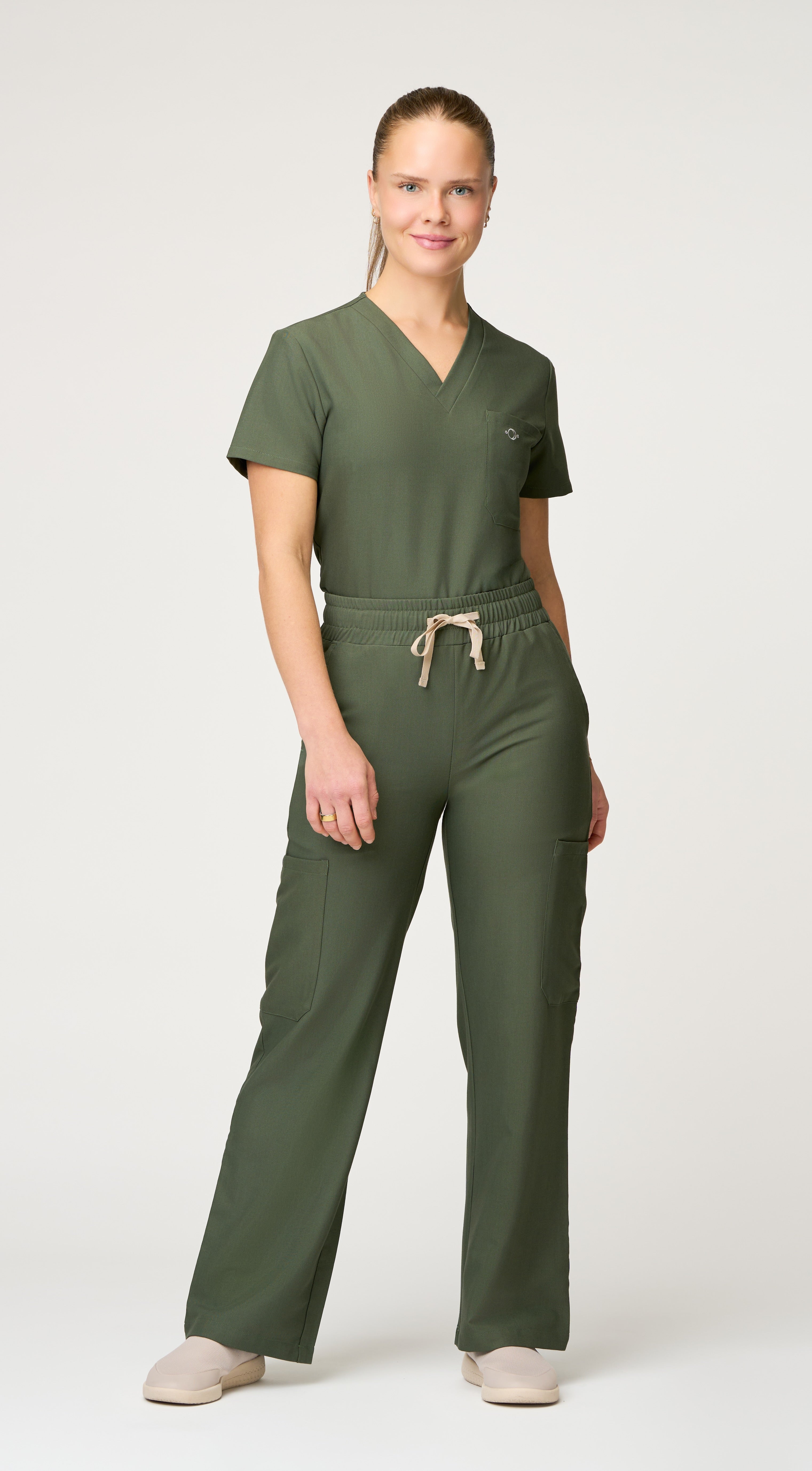 Cosmic 6-Pocket Scrub Wide-Leg Pant