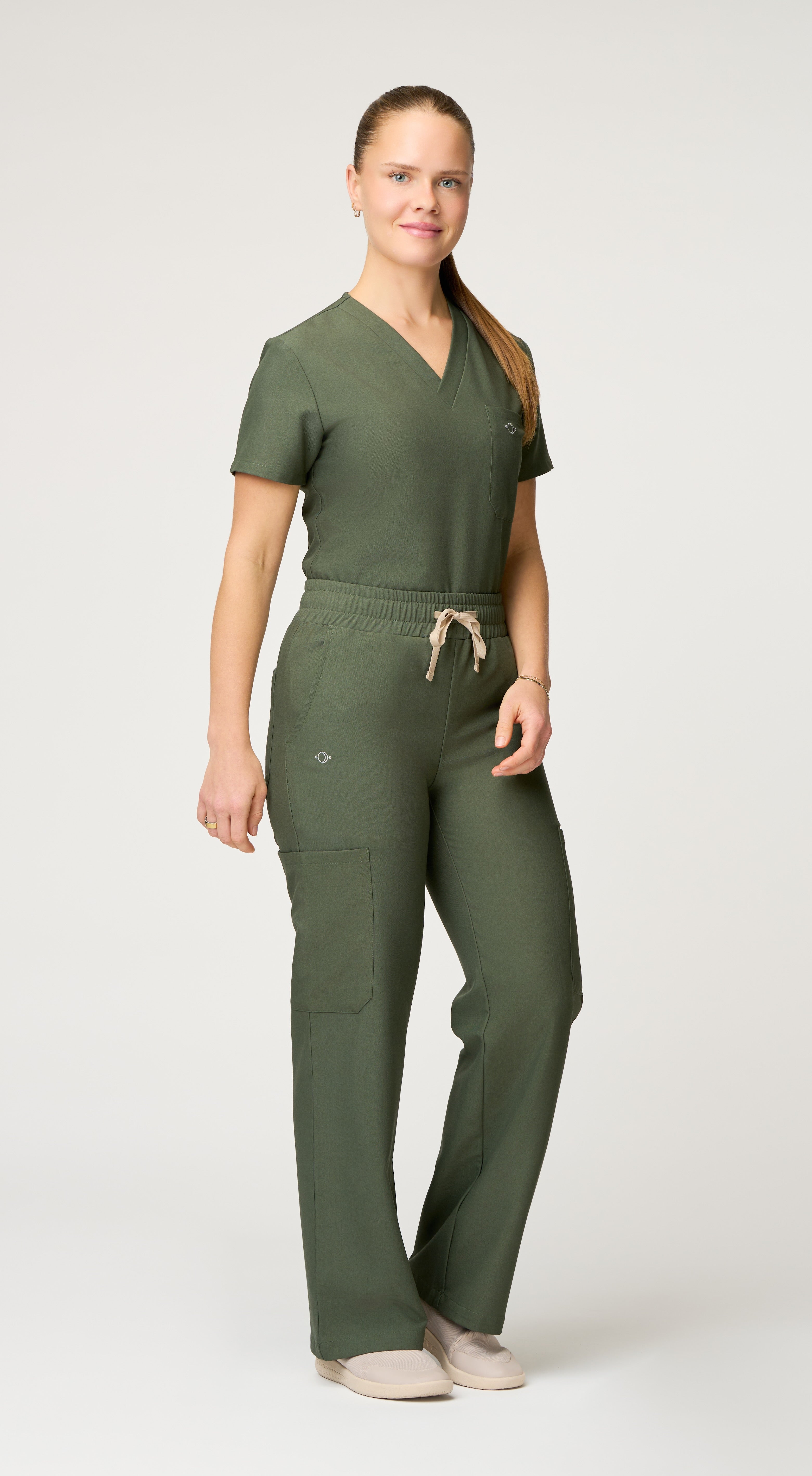 Cosmic 6-Pocket Scrub Wide-Leg Pant