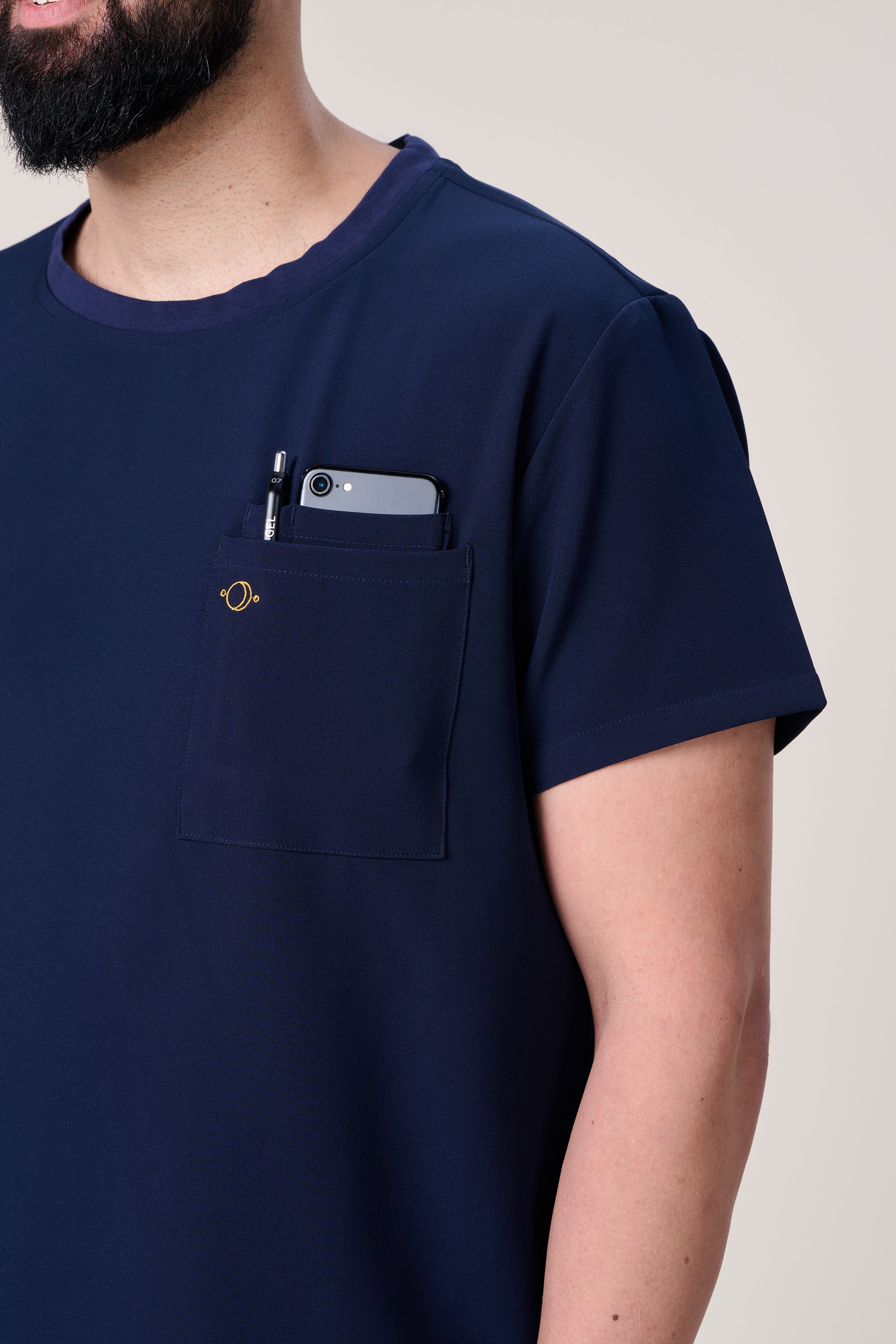 Orion 1-Pocket Crewneck Scrub Top