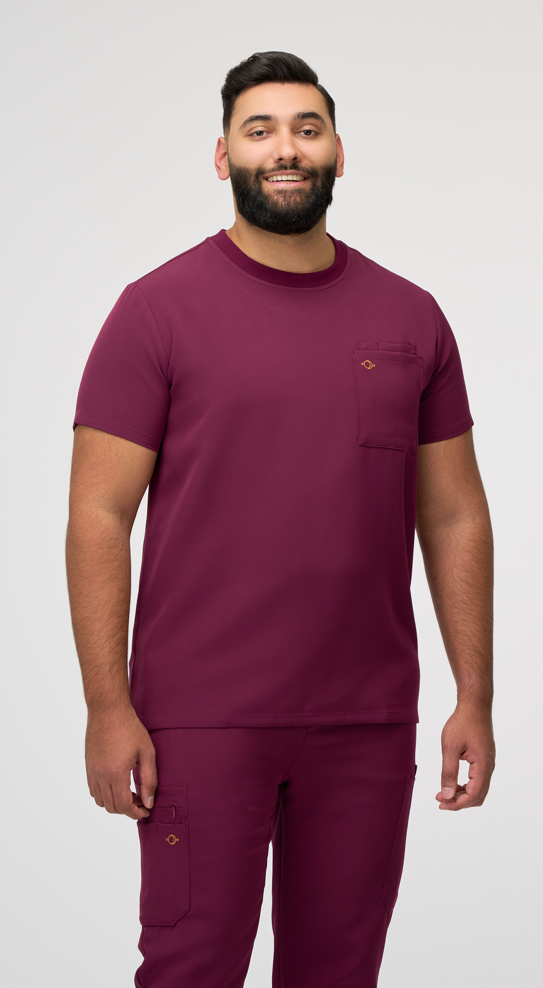 Orion 1-Pocket Crewneck Scrub Top