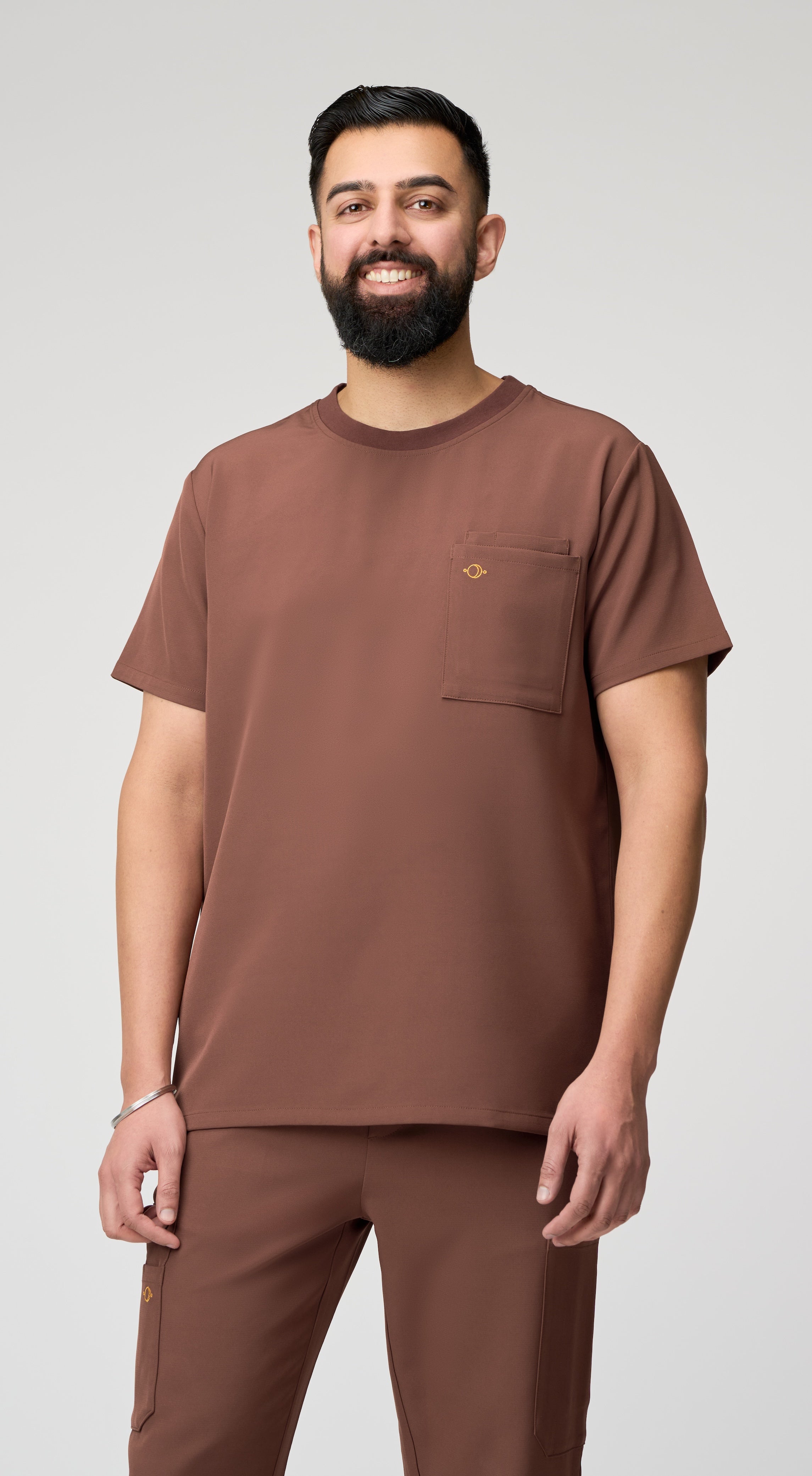 Orion 1-Pocket Crewneck Scrub Top